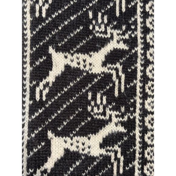 The Great Cardigan Womens Sz 1 Chalet Lodge Faire Isle Black And White Cardigan - Picture 9 of 10